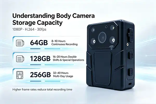 Understanding Body Camera Storage Capacity and Recording Time